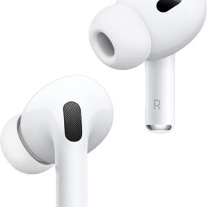 Apple AirPods Pro 2 Wireless Earbuds, Active Noise Cancellation, Hearing Aid Feature, Bluetooth Headphones, Transparency, Personalized Spatial Audio, High-Fidelity Sound, H2 Chip, USB-C Charging