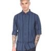 Tommy Hilfiger Men's Classic Fit Button-Down Shirt Blue Stripe